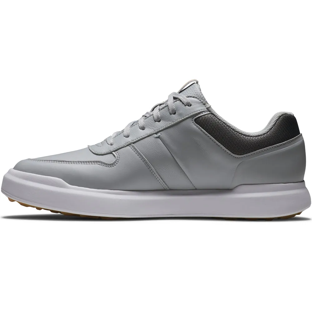 Footjoy Contour Casual Spikeless Shoes - White/Navy/Grey Deal Of The Century Fearlessly You