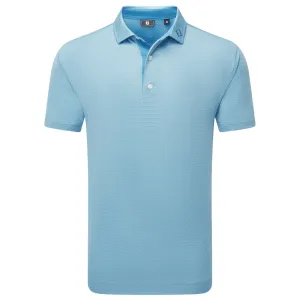 Footjoy Deco Diamond Print Lisle Polo Shirt - Air Blue/High Tide No Limits, Just Style