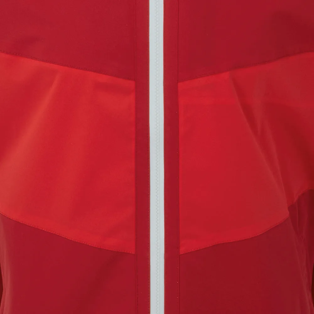 Footjoy Fj Hydrolite Waterproof Jacket - Red Tonal Step Into Strength No Limits, Just Style