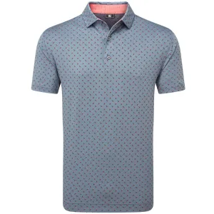 Footjoy Flower Bud Foulard Lisle Polo Shirt - Flint President's Day Sale