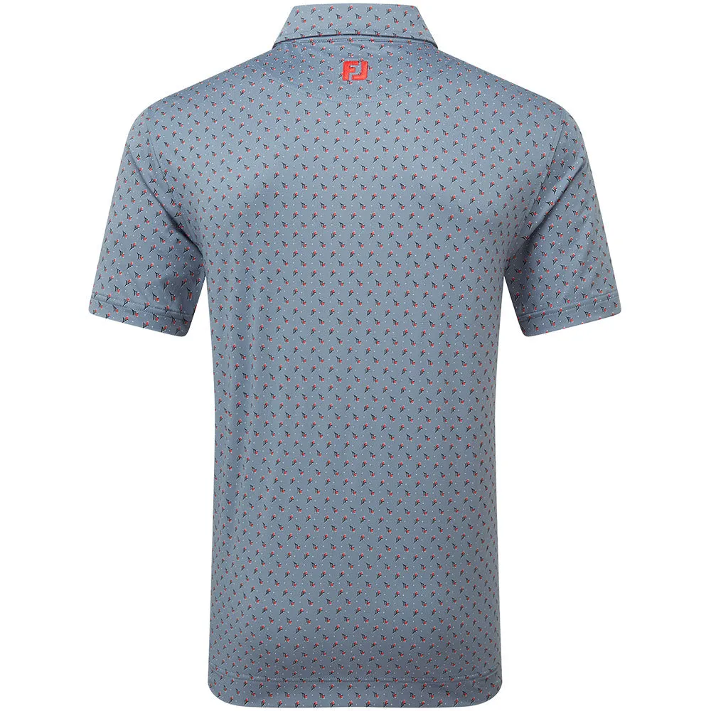 Footjoy Flower Bud Foulard Lisle Polo Shirt - Flint Hit Your Next Level