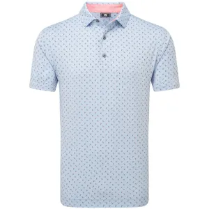 Footjoy Flower Bud Foulard Lisle Polo Shirt - Skyway Feel the Energy Big Savings