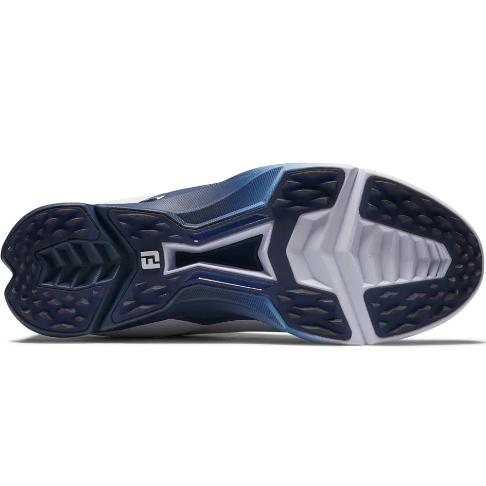 Footjoy Fuel Spikeless Shoes - White/Navy/Blue Designed to Dominate
