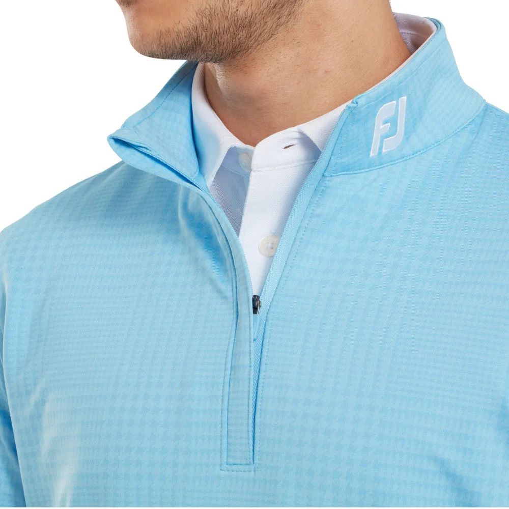 Autumn Sale Footjoy Glen Plaid Print Chillout Pullover - Blue Sky