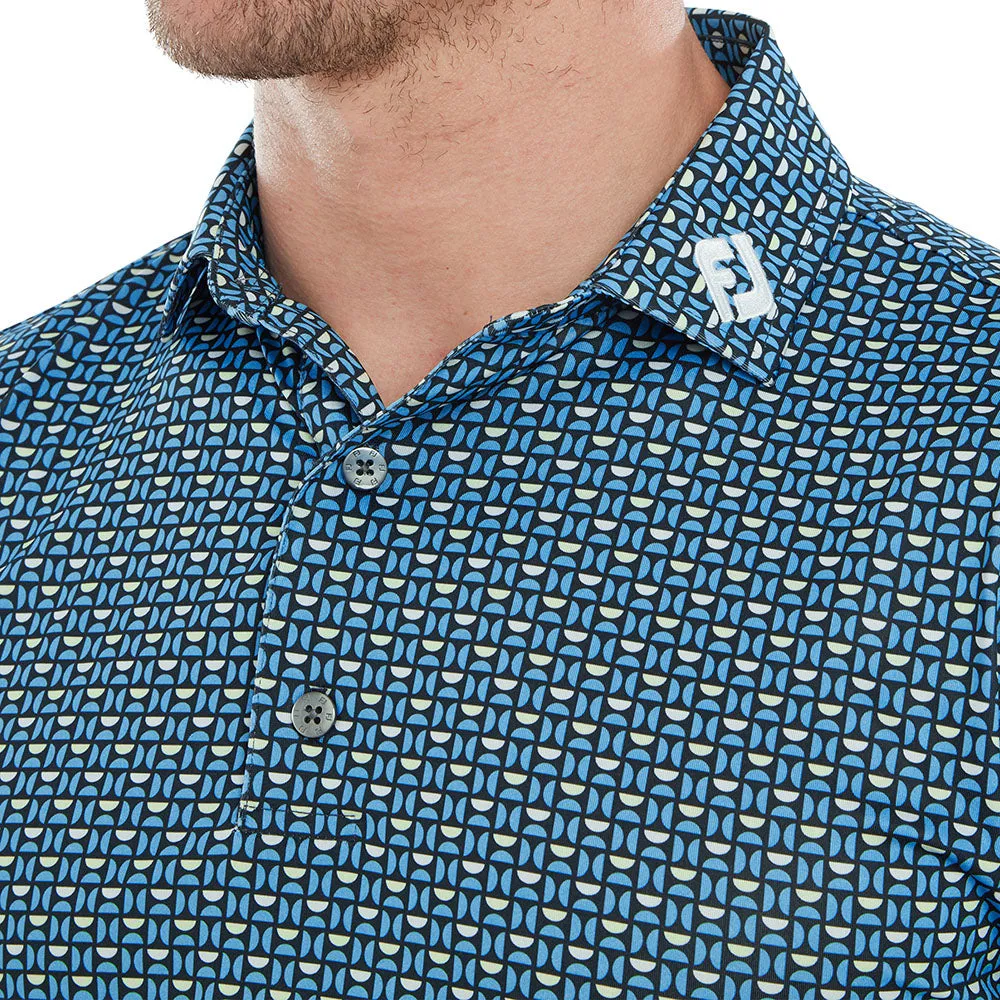 Footjoy Half Moon Geo Polo Shirt - Navy/True Blue/White/Almond Made to Turn Heads Make a Statement