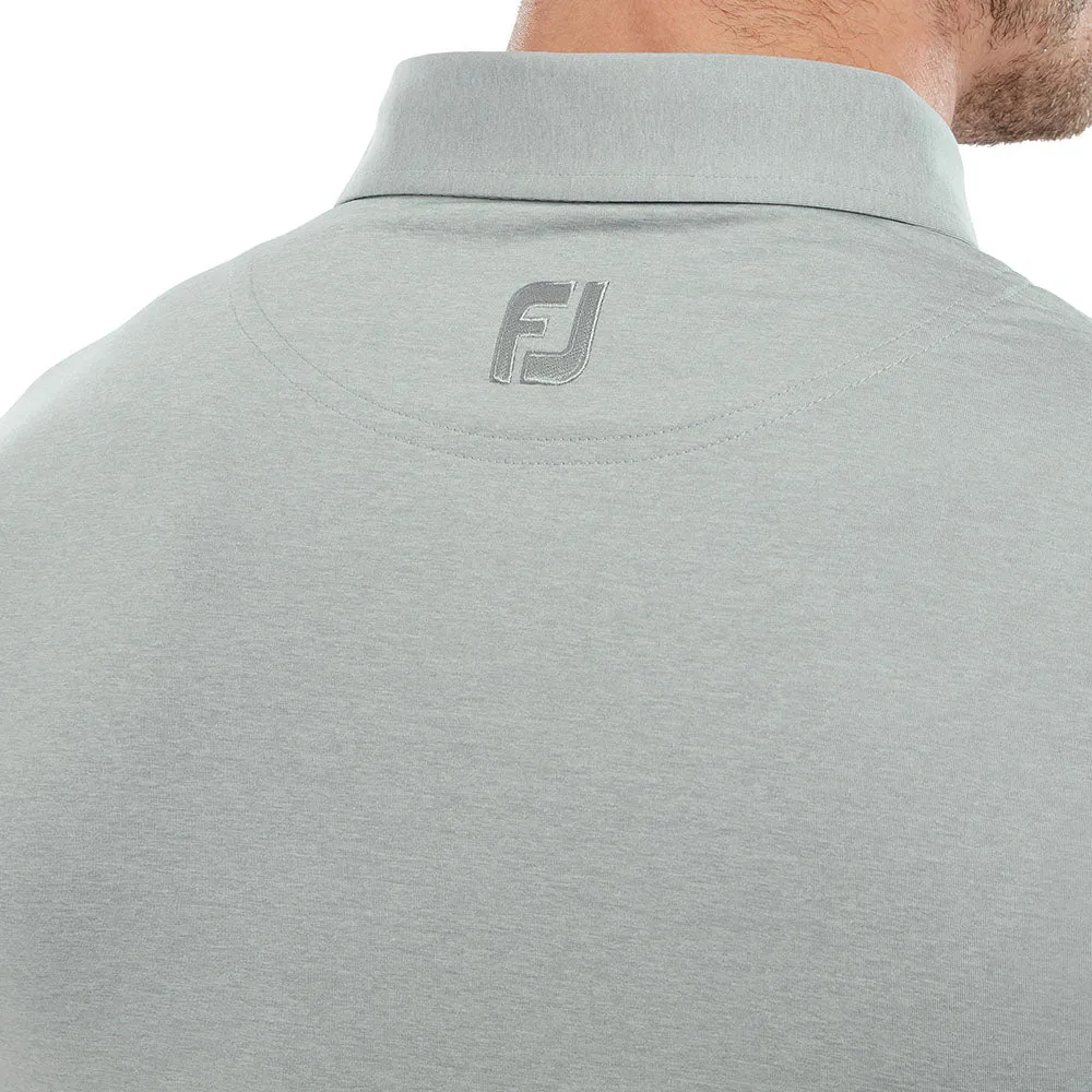 Footjoy Heather Self Collar Polo Shirt - Grey Budget Friendly Move Beyond Ordinary