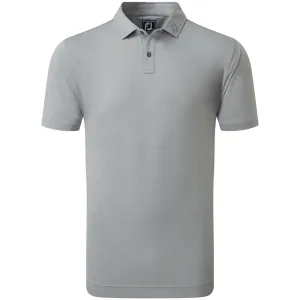 Footjoy Heather Self Collar Polo Shirt - Grey Never Just Walk