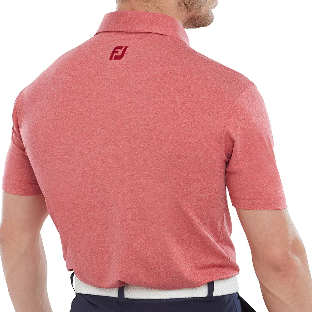 Easter Sale Move Beyond Ordinary Footjoy Heather Self Collar Polo Shirt - Red