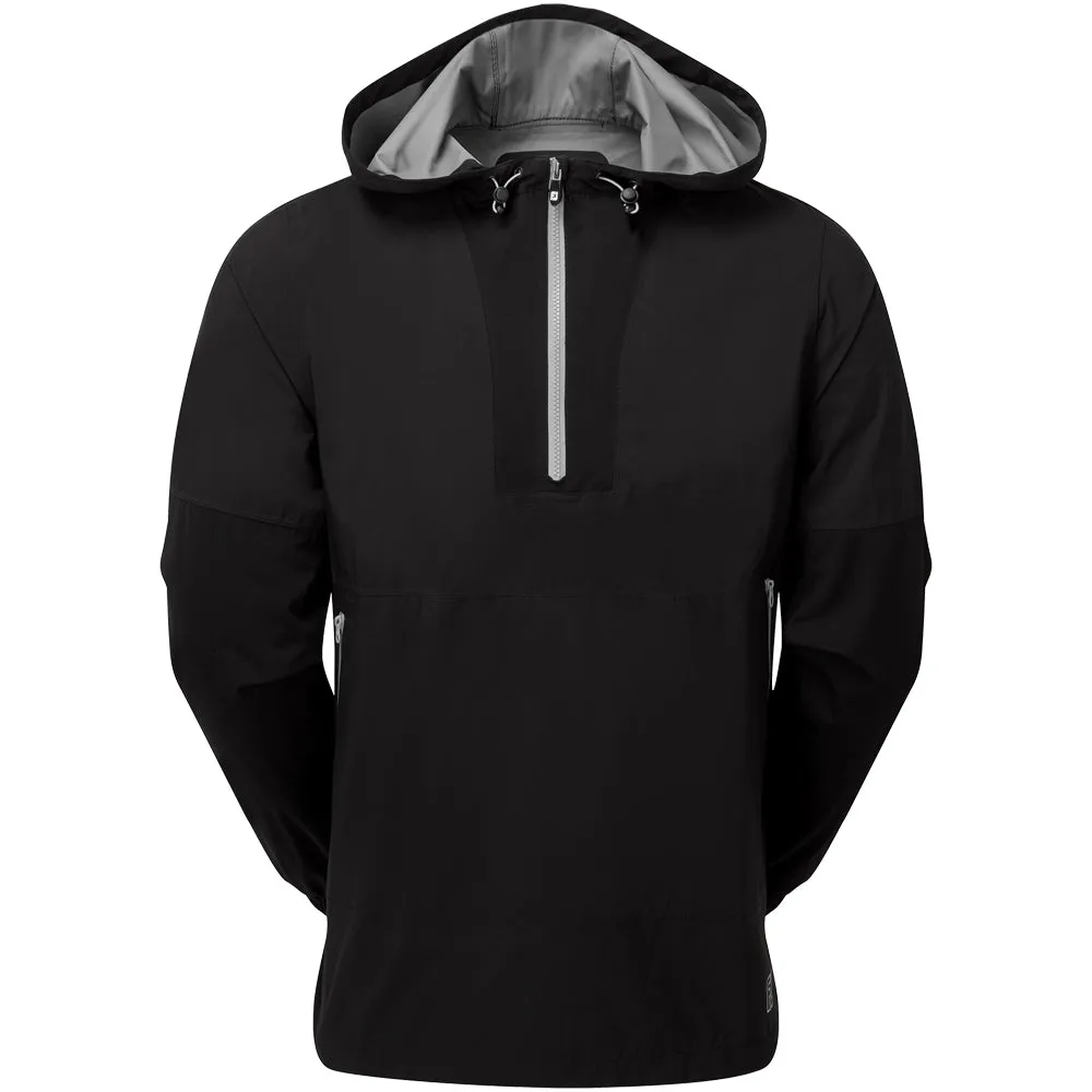 Push Beyond Limits Footjoy Hydrolite X Waterproof Hoodie Jacket - Black