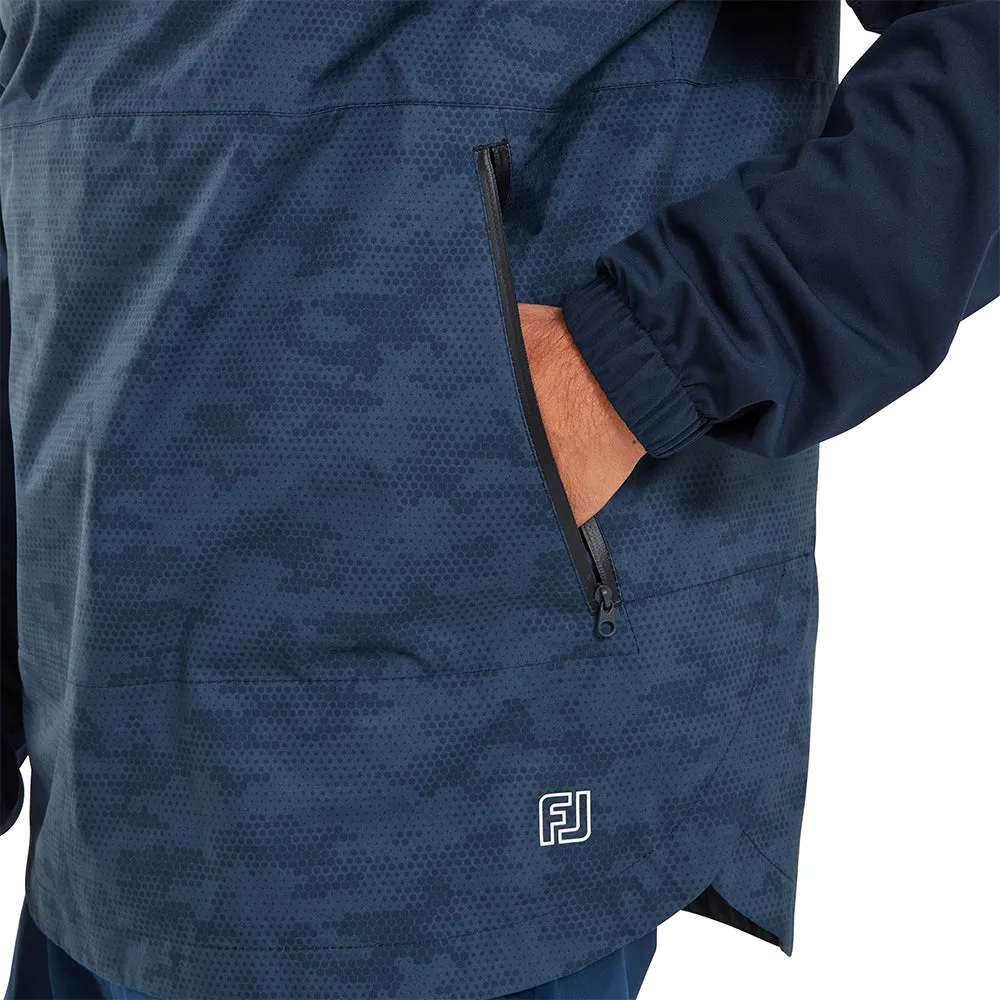 New Year's Eve Sale Footjoy Hydrolite X Waterproof Hoodie Jacket - Navy Camo