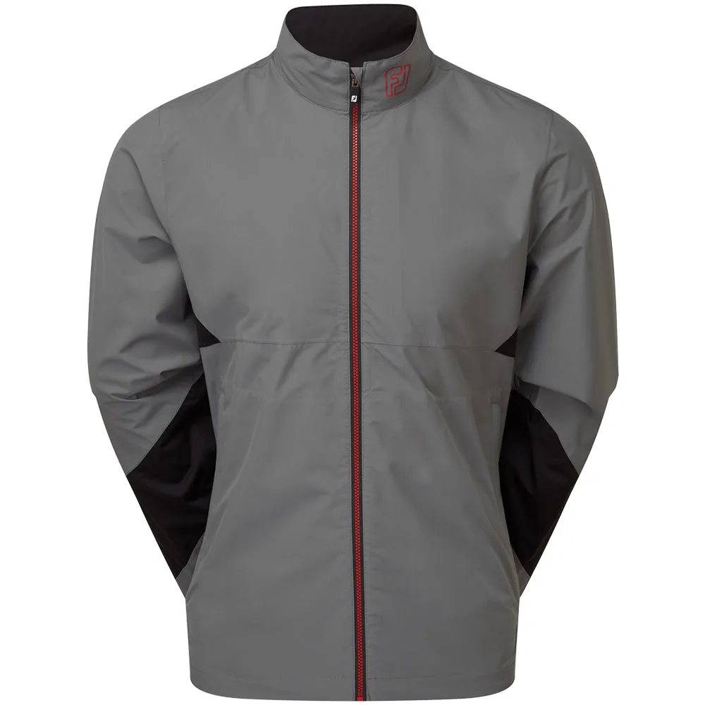 Own Every Step Special Offer Footjoy Hydrolite X Waterproof Jacket - Charcoal/Black & Red