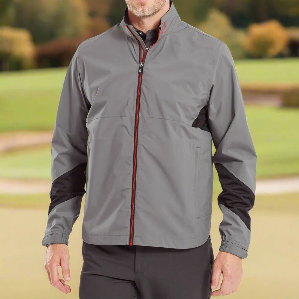 Footjoy Hydrolite X Waterproof Jacket - Charcoal/Black & Red Exclusive Deal
