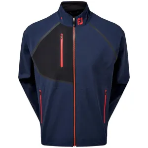 Not for the Ordinary Define Your Own Way Footjoy Hydrotour Waterproof Jacket - Navy/Black/Red