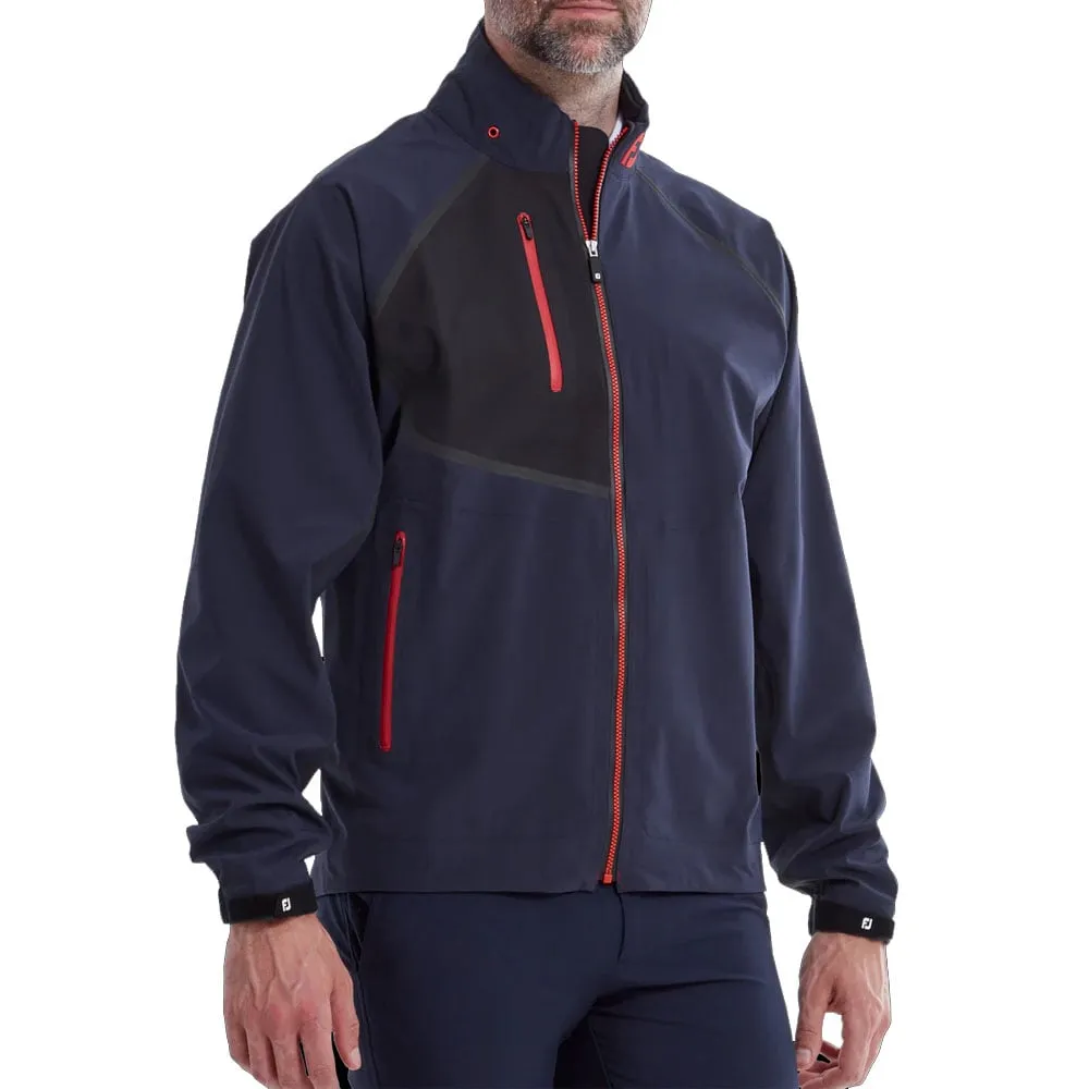Designed to Dominate Footjoy Hydrotour Waterproof Jacket - Navy/Black/Red