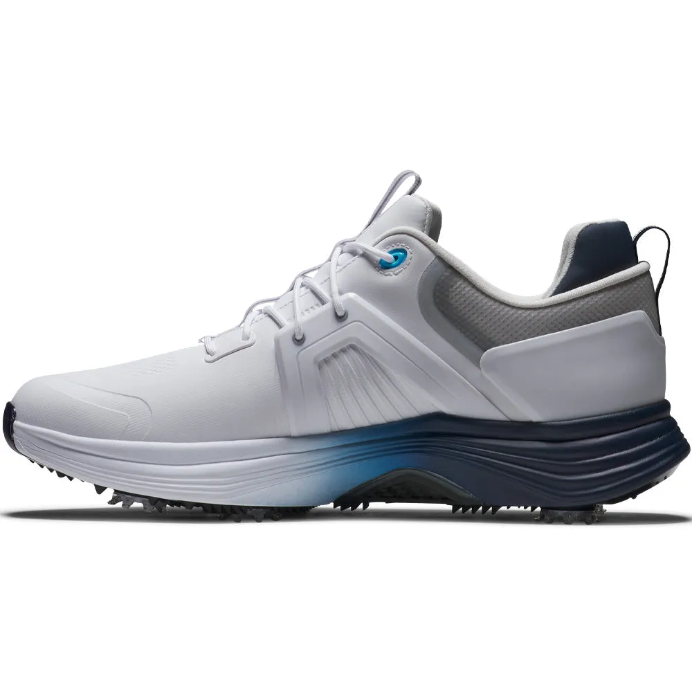Footjoy Hyperflex Carbon Spiked Waterproof Shoes - White/Navy/Blue Unapologetically You