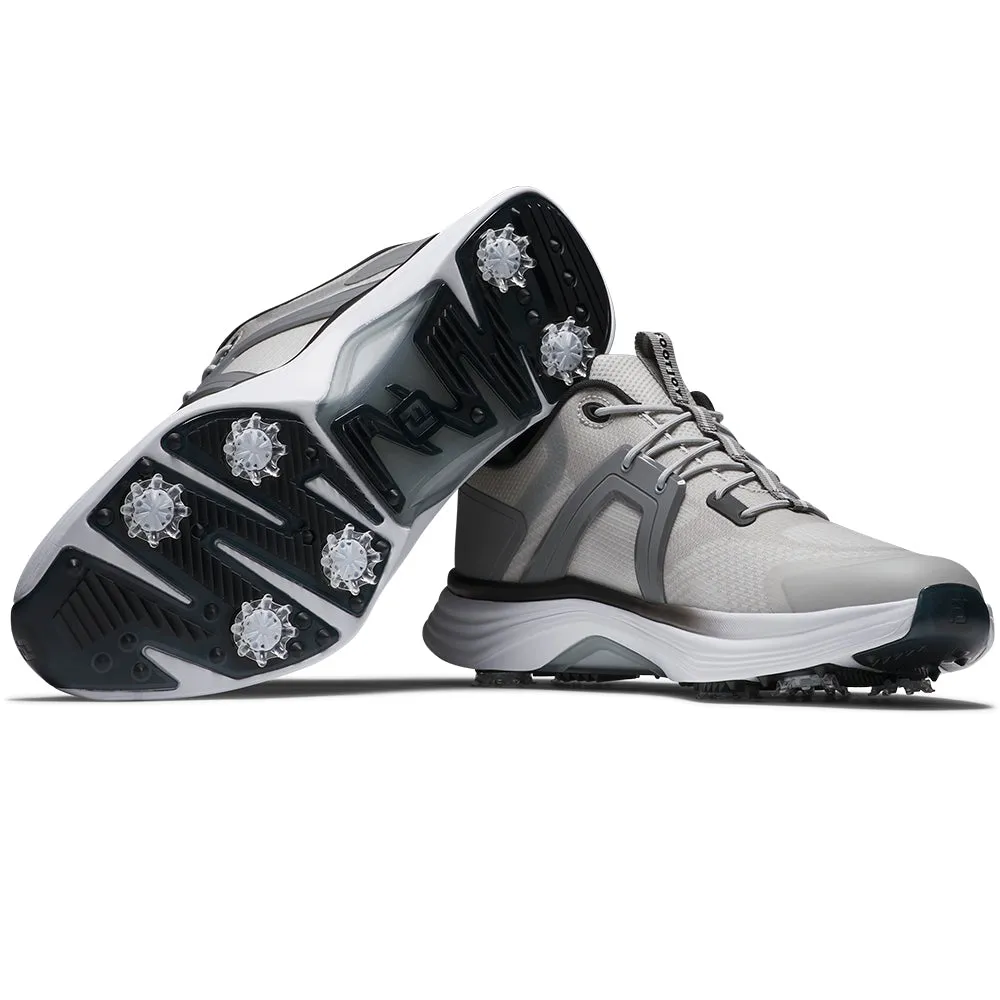 Designed to Dominate Footjoy Hyperflex Spiked Waterproof Shoes - Grey/White/Charcoal