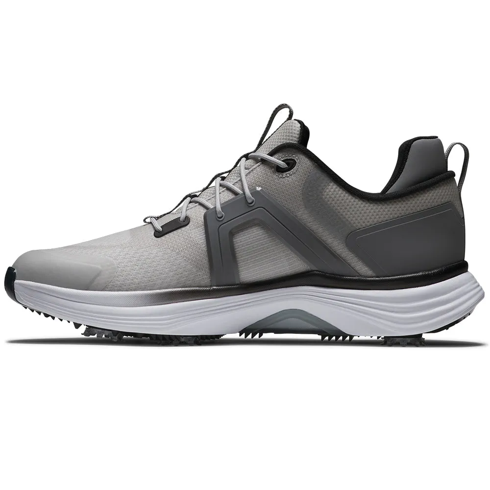 Footjoy Hyperflex Spiked Waterproof Shoes - Grey/White/Charcoal Born to Stand Out