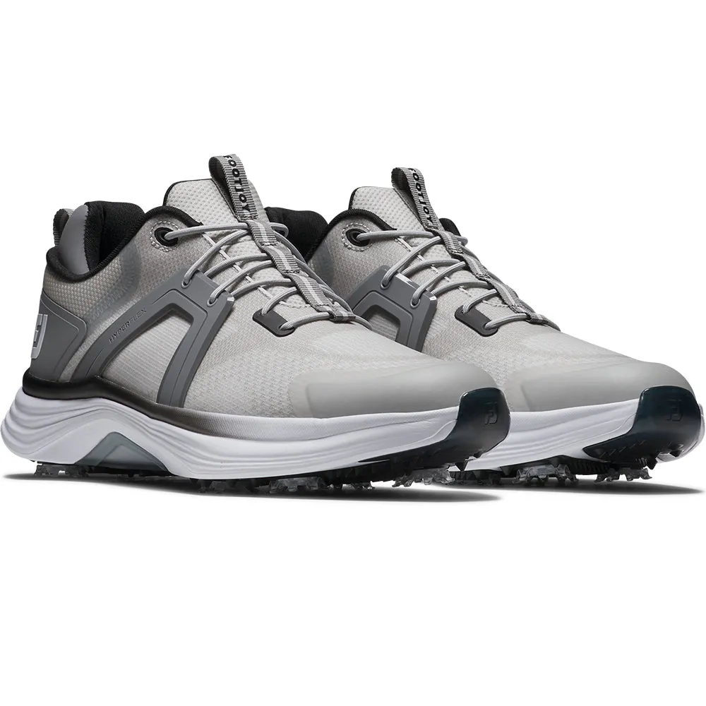 Bring the Heat Move Like You Mean It Footjoy Hyperflex Spiked Waterproof Shoes - Grey/White/Charcoal