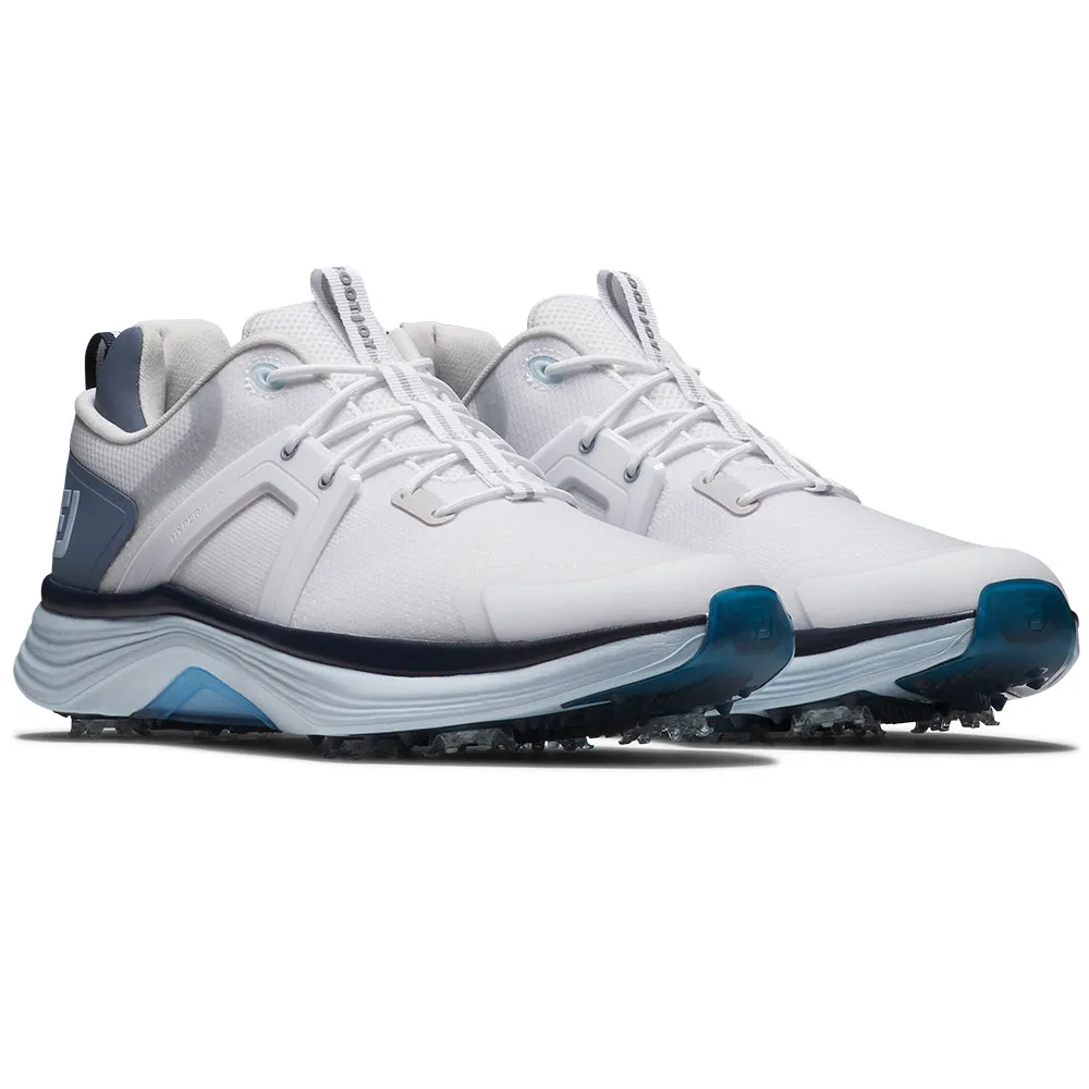 Born to Stand Out Labor Day Sale Footjoy Hyperflex Spiked Waterproof Shoes - White/Slate/Blue