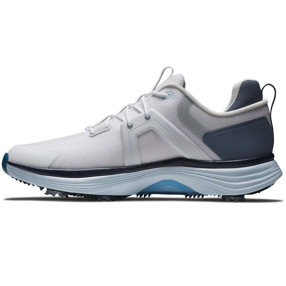 Father's Day Sale Footjoy Hyperflex Spiked Waterproof Shoes - White/Slate/Blue