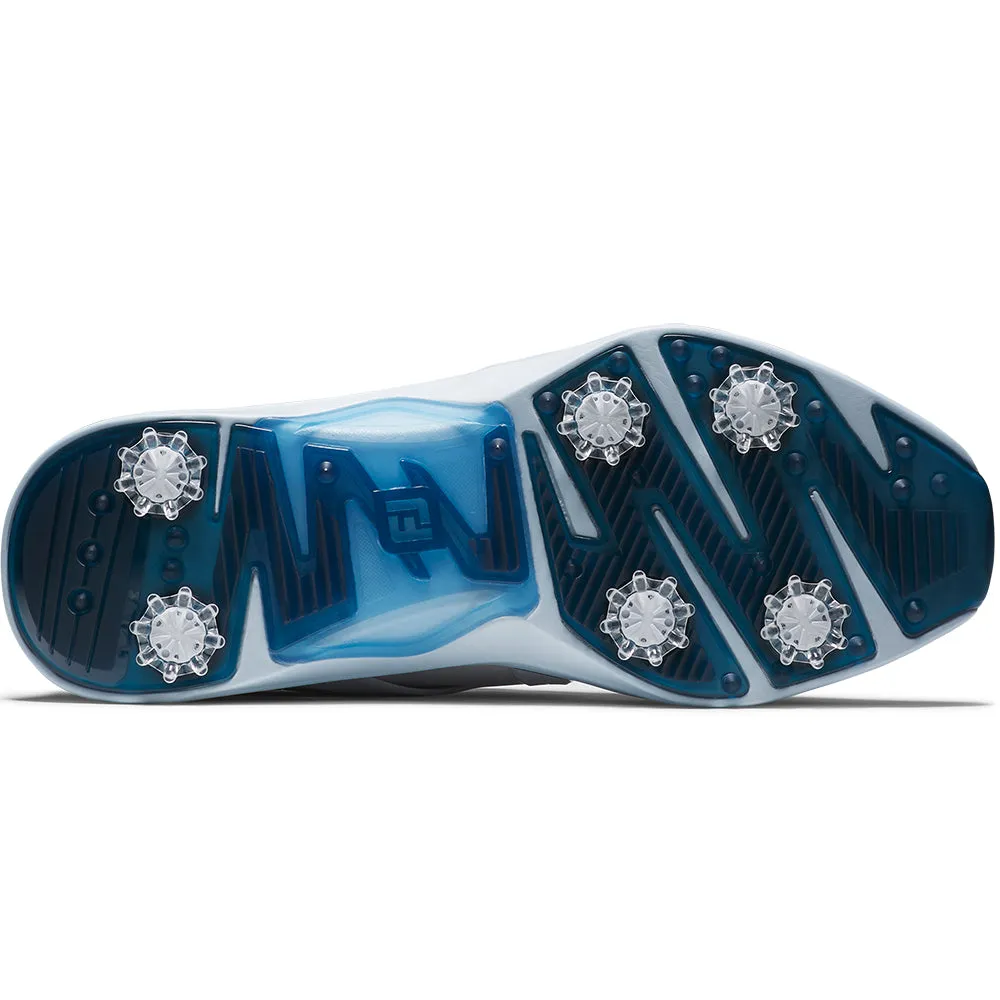 Deal Of The Century Footjoy Hyperflex Spiked Waterproof Shoes - White/Slate/Blue