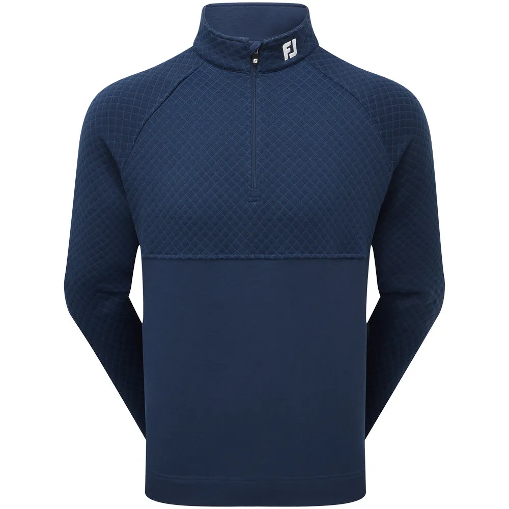 New Year's Eve Sale Footjoy Jacquard Thermal 1/4 Zip Chillout - Navy