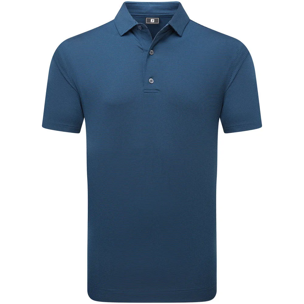 Holiday Sale Command Attention Footjoy Micro Feeder Stripe Lisle Polo Shirt - Navy Tonal