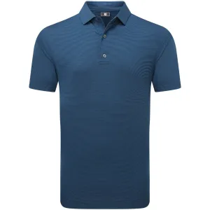 Holiday Sale Command Attention Footjoy Micro Feeder Stripe Lisle Polo Shirt - Navy Tonal