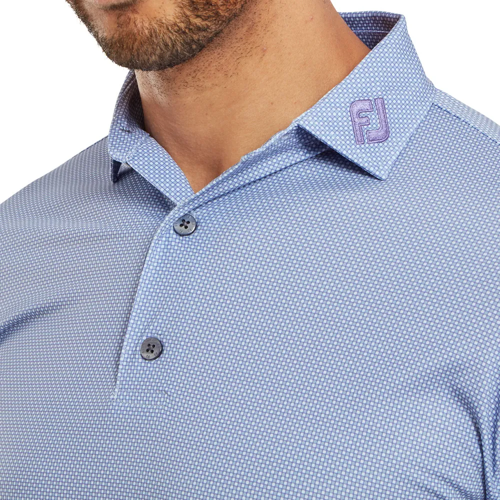 Black Friday Sale Footjoy Octagon Print Lisle Polo Shirt - Mist
