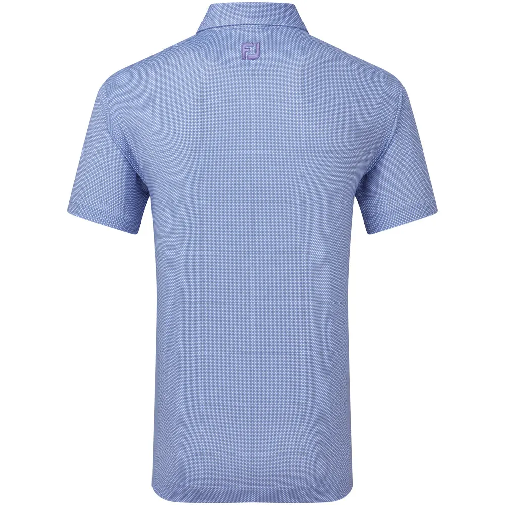 Walk with Purpose Labor Day Sale Footjoy Octagon Print Lisle Polo Shirt - Mist