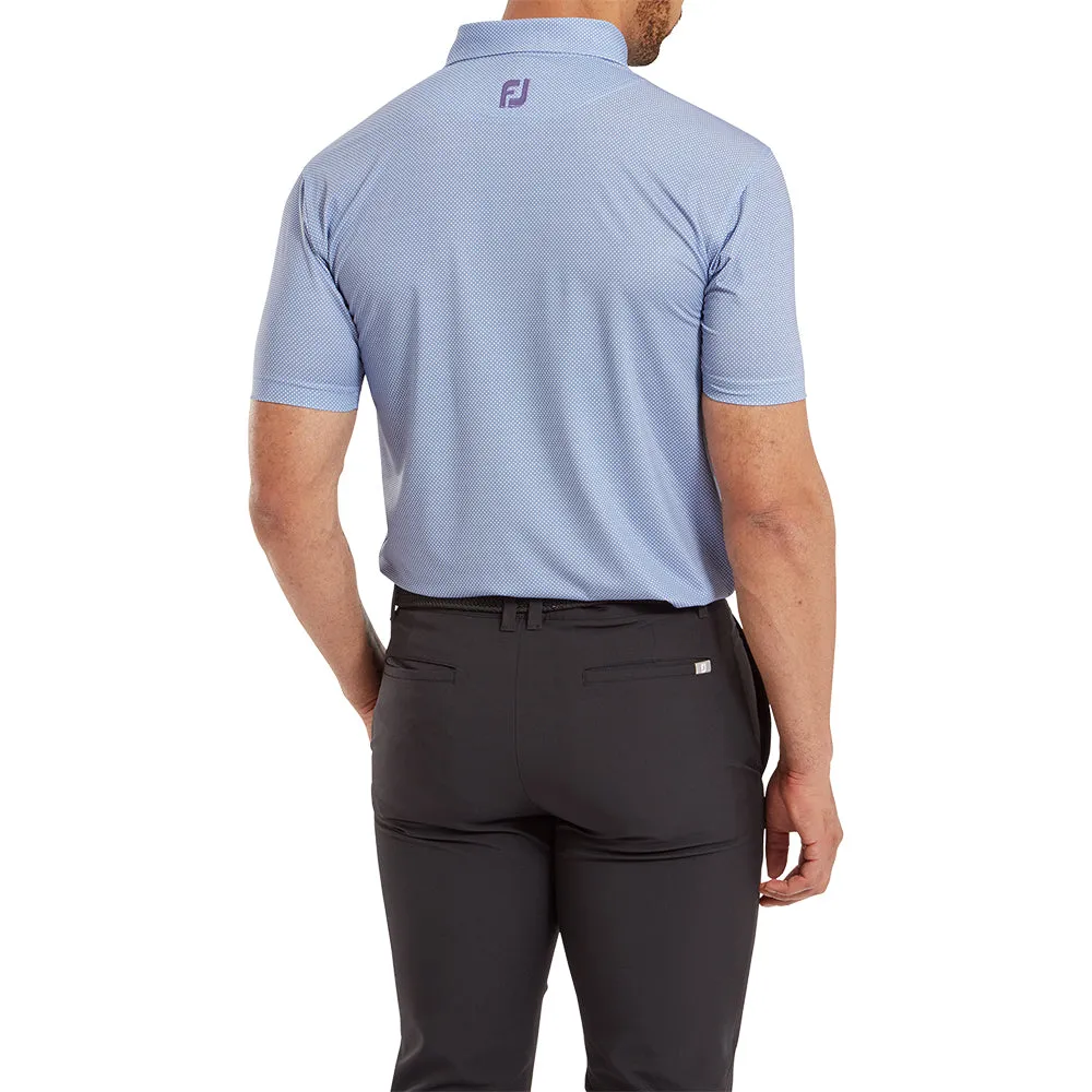 Limited Time Offer Stay in Motion Footjoy Octagon Print Lisle Polo Shirt - Mist