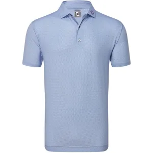 Style Meets Power Built to Move You Footjoy Octagon Print Lisle Polo Shirt - Mist