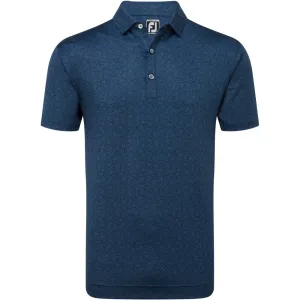 Father's Day Sale Command Attention Footjoy Painted Floral Lisle Polo Shirt - Navy