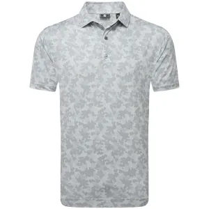 Autumn Sale Halloween Sale Footjoy Pop Camo Lisle Polo Shirt - Grey