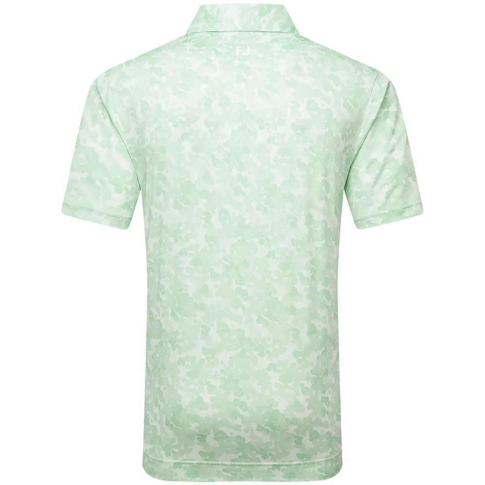 Unapologetically You Lead with Style Footjoy Pop Camo Lisle Polo Shirt - Pistachio
