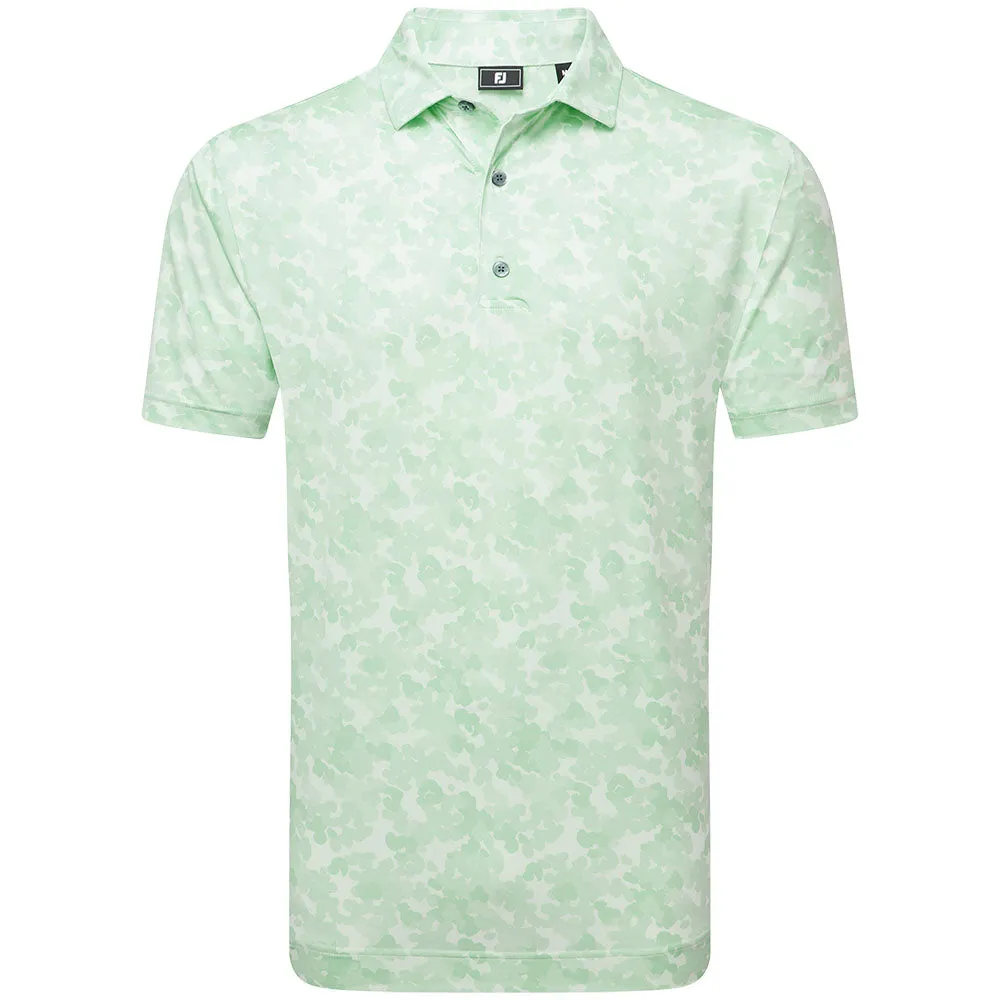 Stay in Motion Footjoy Pop Camo Lisle Polo Shirt - Pistachio