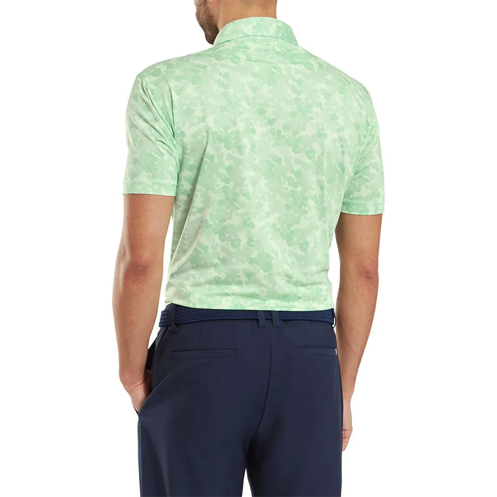 Make a Statement Footjoy Pop Camo Lisle Polo Shirt - Pistachio
