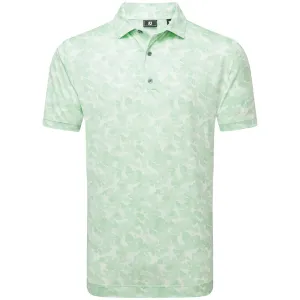 Stay in Motion Footjoy Pop Camo Lisle Polo Shirt - Pistachio