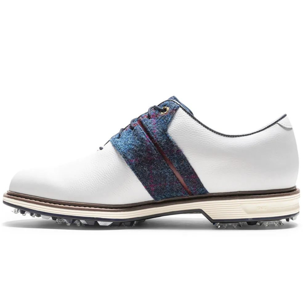 Footjoy Premier Series Packard Ltd Edition Spiked Waterproof Shoes - Harris Tweed Feel the Energy Define Your Own Way