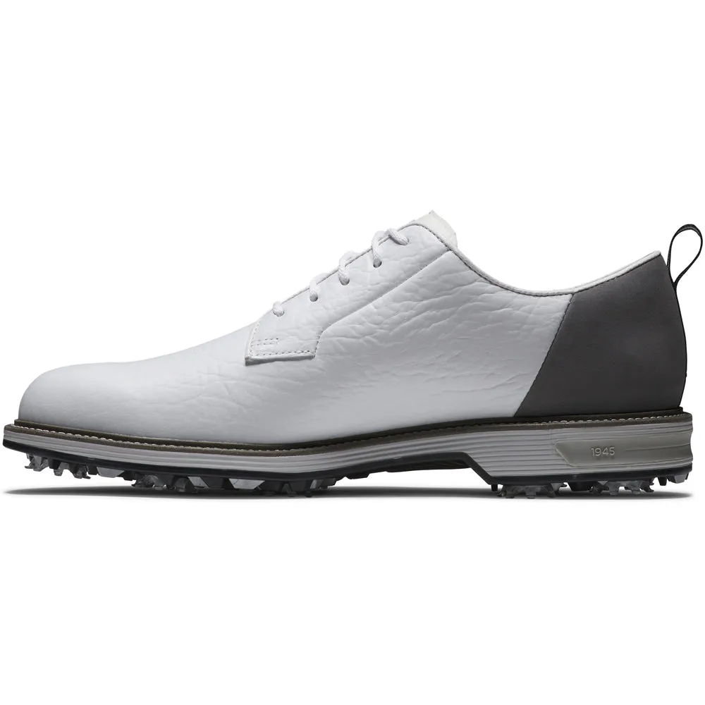 Footjoy Premiere Field Lx Spiked Waterproof Shoes - White/Dk.Grey/Grey Built to Move You Unapologetically You
