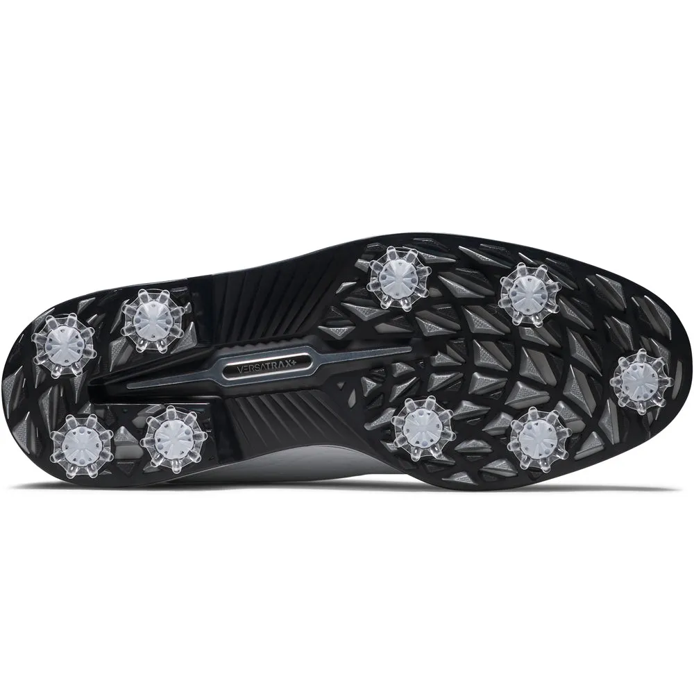 Black Friday Exclusive Footjoy Premiere Field Lx Spiked Waterproof Shoes - White/Dk.Grey/Grey