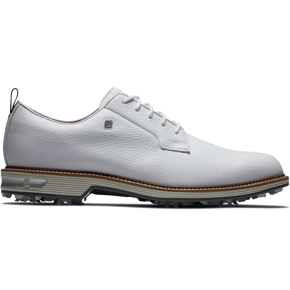Make a Statement Push Beyond Limits Footjoy Premiere Field Spiked Shoes - White/White/Grey