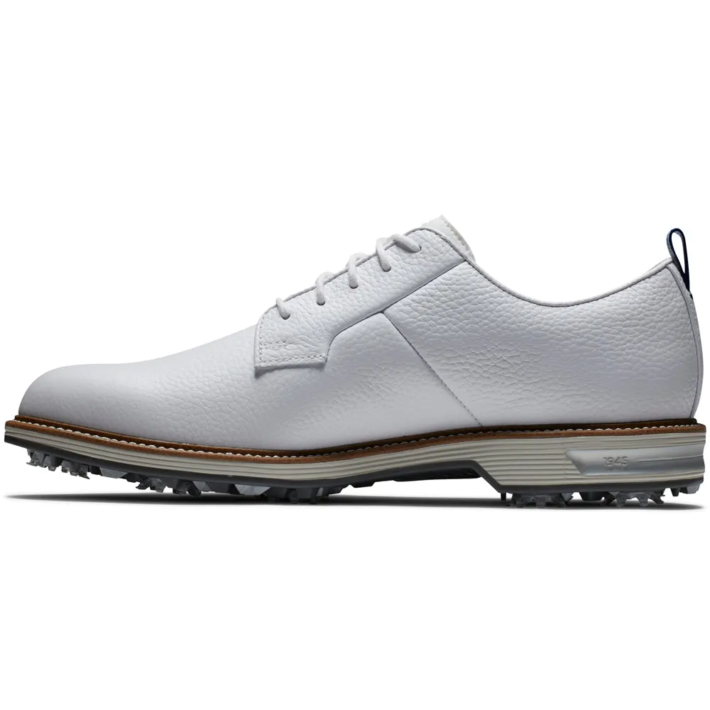 Halloween Sale Feel the Energy Footjoy Premiere Field Spiked Shoes - White/White/Grey