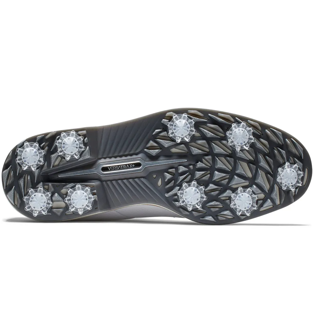 Bring the Heat Footjoy Premiere Field Spiked Shoes - White/White/Grey
