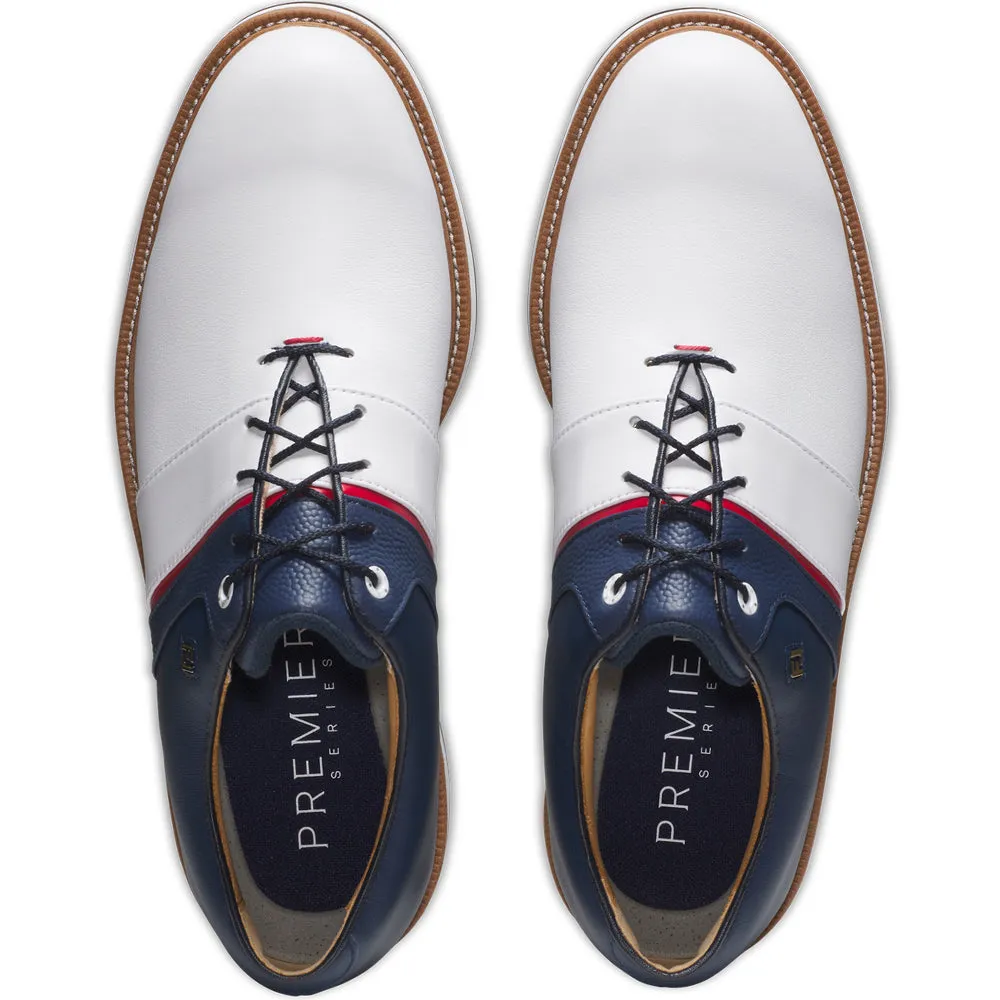 Footjoy Premiere Series Packard Spiked Waterproof Shoes - Liberty Navy Feel the Energy