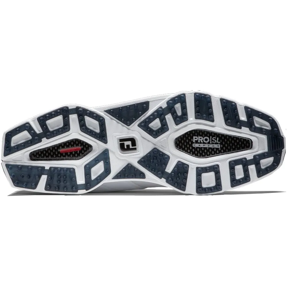 Deal Of The Century Stay in Motion Footjoy Pro Sl Carbon Spikeless Shoes - White/Carbon