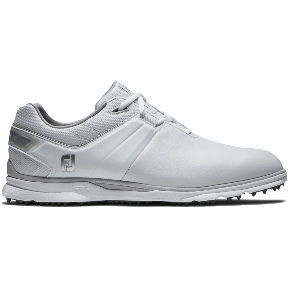 Built to Perform Stride with Confidence Footjoy Pro Sl Waterproof Spikeless Shoes - White/Grey