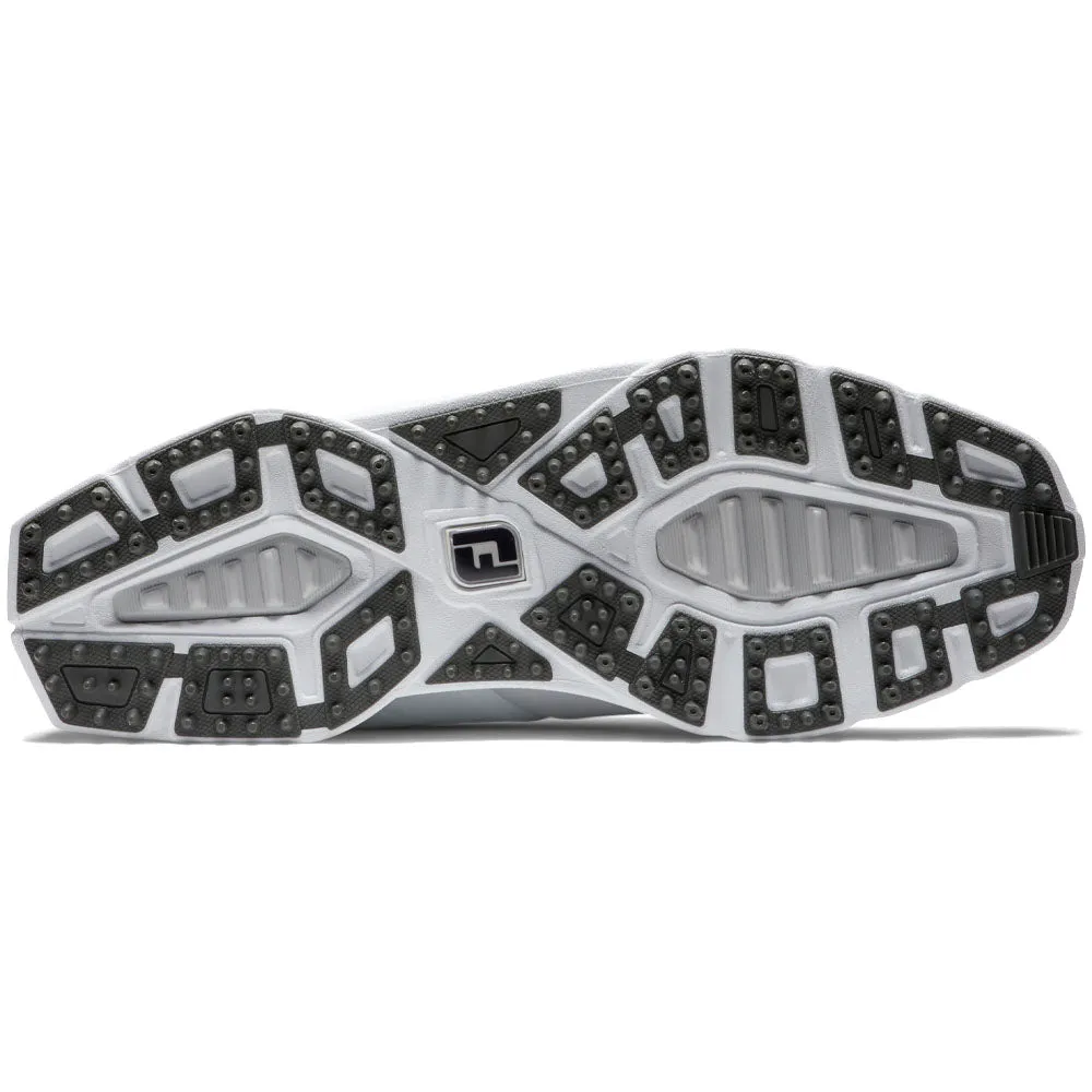 Footjoy Pro Sl Waterproof Spikeless Shoes - White/Grey Style Meets Power Be Unstoppable