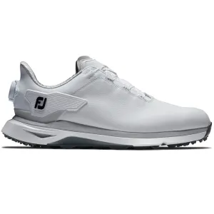 Fuel Your Fire Footjoy Pro Slx Boa Spikeless Waterproof Shoes - White/White/Grey