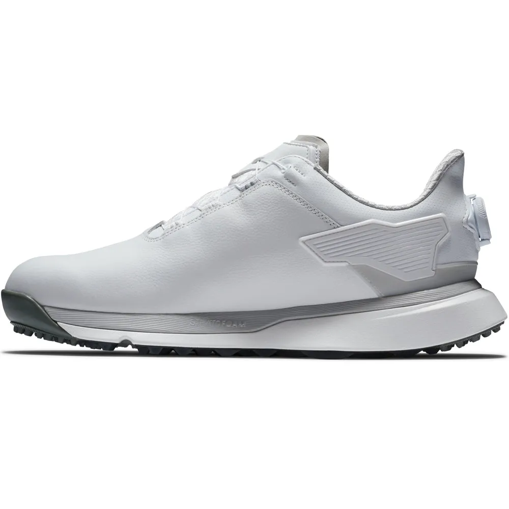 Footjoy Pro Slx Boa Spikeless Waterproof Shoes - White/White/Grey Labor Day Sale Mother's Day Sale